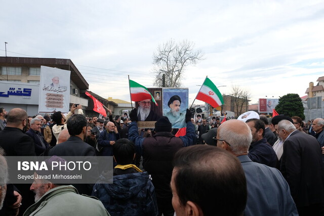 راهپیمایی مردم رشت در محکومیت جنایت تروریستی کرمان