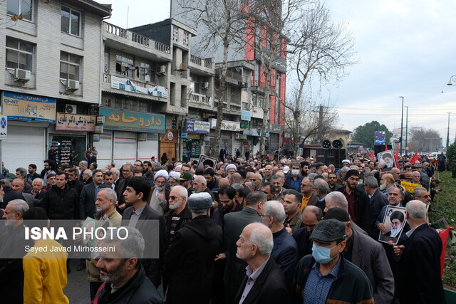 راهپیمایی مردم رشت در محکومیت جنایت تروریستی کرمان