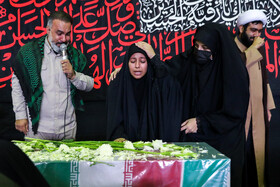 تشییع پیکر شهیده فائزه رحیمی در پردیس نسیبه دانشگاه فرهنگیان