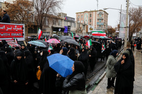 راهپیمایی مردم زنجان و هیات‌های مذهبی در محکومیت اقدام تروریستی شهر کرمان