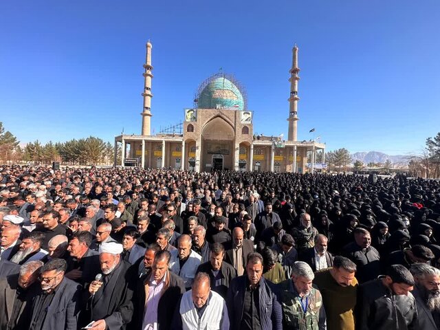 ۲ شهید حادثه تروریستی کرمان در رفسنجان تشییع شدند