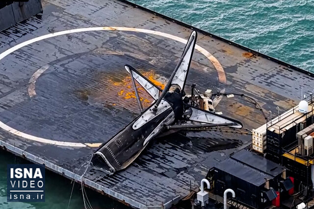 ویدیو/ کارکشتهترین موشک فالکون ۹ سقوط کرد ویدیو/ کارکشتهترین موشک فالکون ۹ سقوط کرد