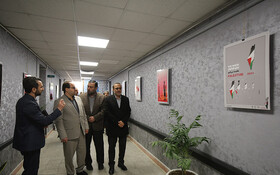 نمایشگاه آثار دانشجویان هنرمند با موضوع «غزه» در دانشگاه تهران افتتاح شد