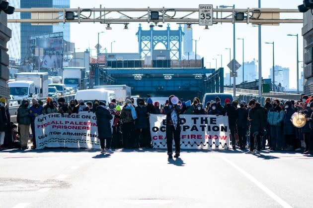 راهپیمایی حمایت از فلسطین در نیویورک با ۳۲۰ دستگیری