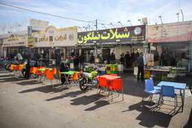 بازار ماهی فروشان در شهرک عرب‌ها مشهد