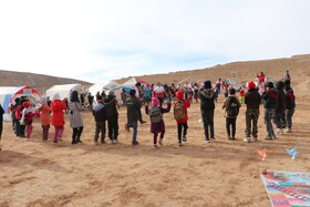 مانور تیم‌های سحر جمعیت هلال احمر در مناطق کم برخوردار اسفراین