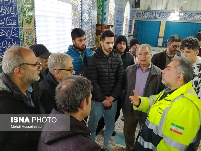 اسکان ۱۸۰ مسافر در برف مانده در مسجد محمد رسول الله(ص)