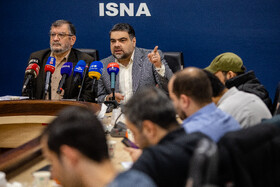 نشست امیرابراهیم رسولی سخنگوی شورای ائتلاف نیروهای انقلاب و عبدالحسین روحالامینی رئیس شورای مرکزی حزب توسعه و عدالت در خبرگزاری ایسنا