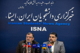 نشست امیرابراهیم رسولی سخنگوی شورای ائتلاف نیروهای انقلاب و عبدالحسین روحالامینی رئیس شورای مرکزی حزب توسعه و عدالت در خبرگزاری ایسنا