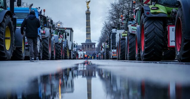 کشاورزان آلمانی خیابانهای برلین را بستند