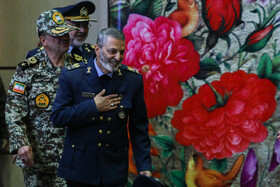 ورود امیر سرلشگر موسوی، فرمانده کل ارتش به کنگره شهدای نیروی هوایی ارتش