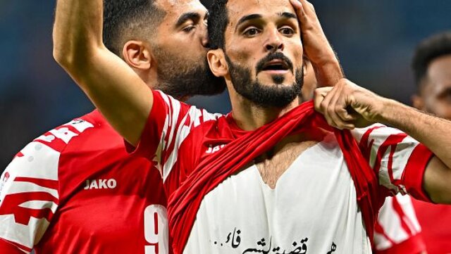 واکنش بازیکن اردن به جریمه AFC: فدای فلسطین! واکنش بازیکن اردن به جریمه AFC: فدای فلسطین!