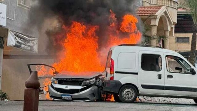 حمله پهپادی رژیم صهیونیستی به خودرویی در جنوب لبنان 