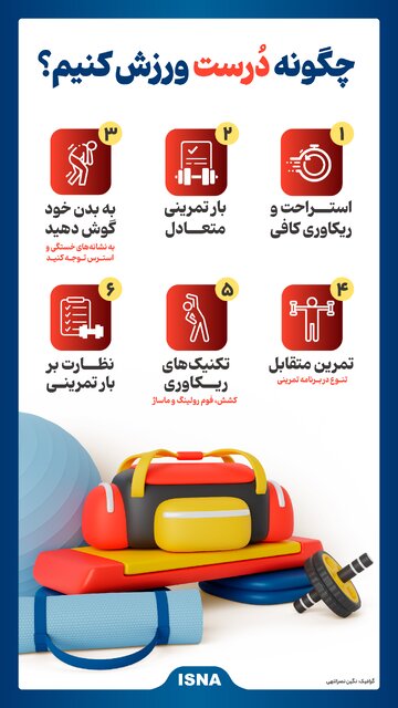 اینفوگرافیک/ چگونه درست ورزش کنیم؟