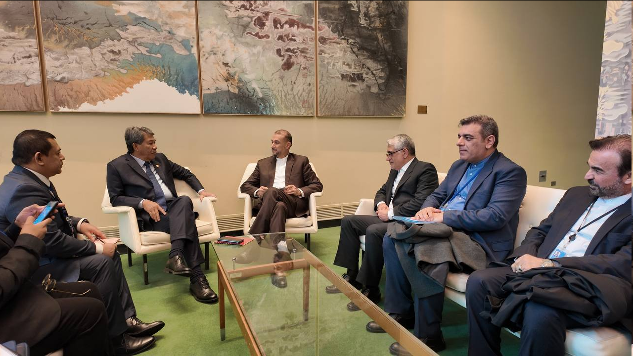 قدردانی امیرعبداللهیان از مواضع مالزی در حمایت از مردم فلسطین