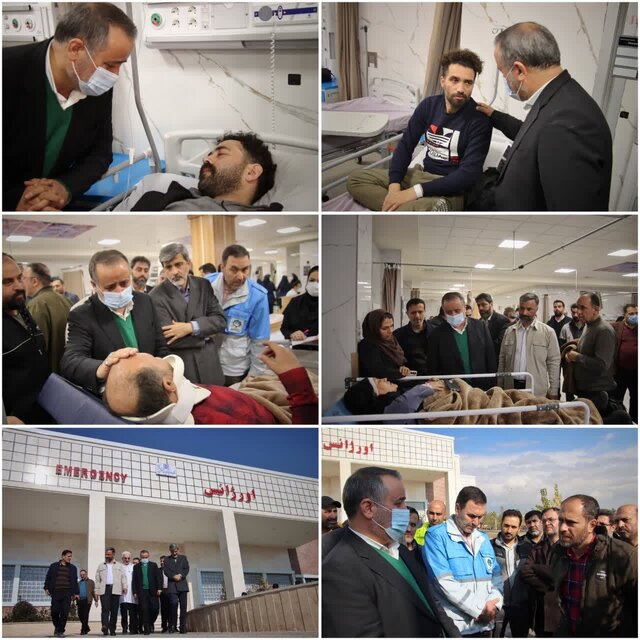 افزایش تلفات واژگونی اتوبوس کارگران به ۳ نفر/ عیادت استاندار از مصدومان