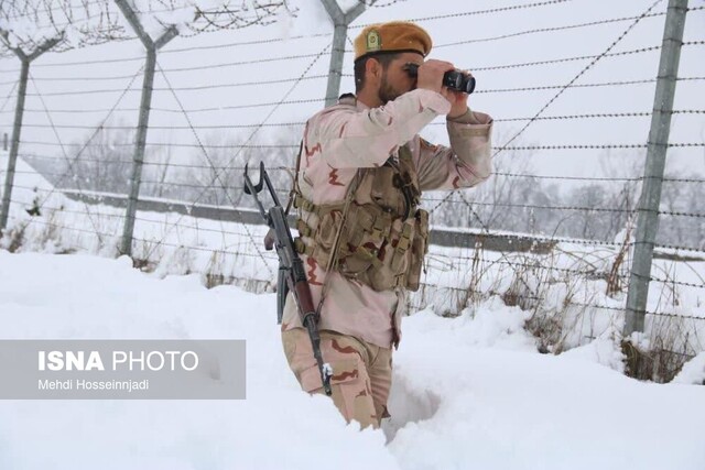 به عشق ایران در دمای زیر صفر درجه/ مرزبانان مقتدر هنگ مرزی آستارا