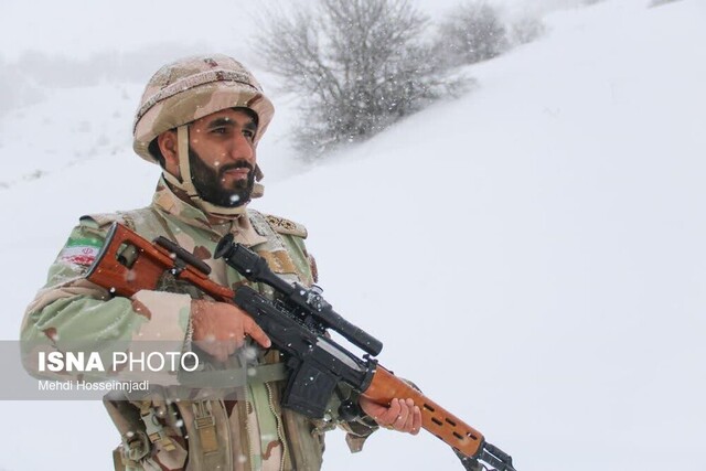 به عشق ایران در دمای زیر صفر درجه/ مرزبانان مقتدر هنگ مرزی آستارا