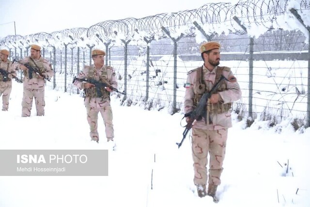 به عشق ایران در دمای زیر صفر درجه/ مرزبانان مقتدر هنگ مرزی آستارا