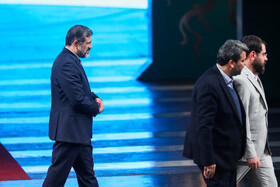 مهدی اسماعیلی، وزیر ارشاد در افتتاحیه چهل و دومین جشنواره بینالمللی فیلم فجر