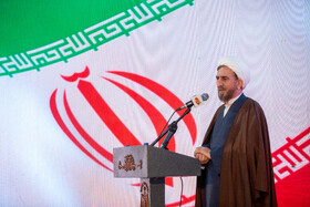 سخنرانی حجت الاسلام مظفری رییس دادگستری استان قم در مراسم افتتاح خط تولید موتور سیکلت در زندان لنگرود قم
