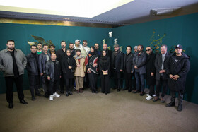 عوامل فیلم تمساح خونی در حاشیه دومین روز چهل و دومین جشنواره فیلم فجر