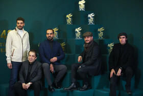 عوامل فیلم تمساح خونی در حاشیه دومین روز چهل و دومین جشنواره فیلم فجر