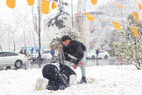 پرسه در برف تهران
