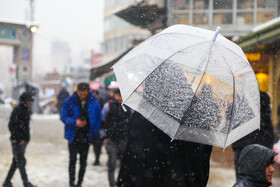 پرسه در برف تهران