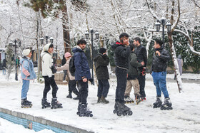 پرسه در برف تهران