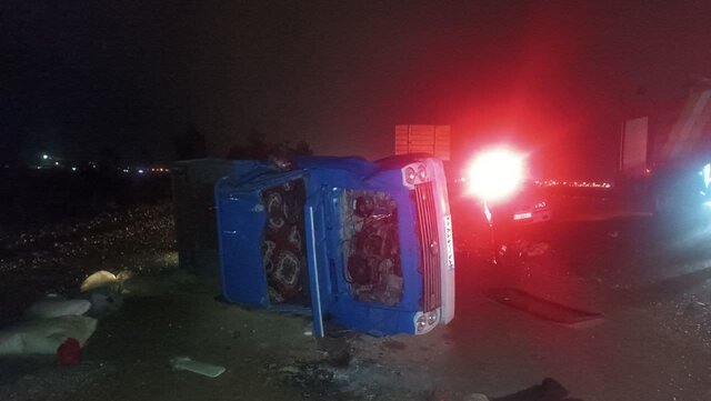 یک کشته و دو مصدوم در اثر واژگونی نیسان یک کشته و دو مصدوم در اثر واژگونی نیسان