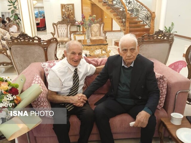 دیدار دو اسطوره کشتی جهان در مازندران/ موحد به منزل امامعلی حبیبی رفت+ عکس