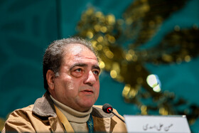 حسن علی اسدی مدیر فیلمبرداری  فیلم صبح اعدام در نشست خبری سومین روز چهل و دومین جشنواره فیلم فجر