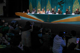 عوامل فیلم صبح اعدام در نشست خبری سومین روز چهل و دومین جشنواره فیلم فجر