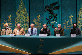 عوامل فیلم صبح اعدام در نشست خبری سومین روز چهل و دومین جشنواره فیلم فجر