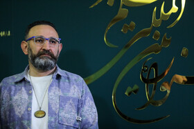 هدایت هاشمی بازیگر فیلم قلب رقه در حاشیه سومین روز چهل و دومین جشنواره فیلم فجر