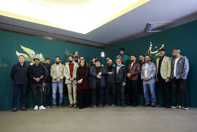 عوامل فیلم قلب رقه در حاشیه سومین روز چهل و دومین جشنواره فیلم فجر