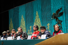 عوامل فیلم قلب قره در نشست خبری این فیلم