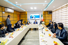 محمدصادق خیاطیان، رئیس صندوق نوآوری و شکوفایی ریاستجمهوری در مراسم افتتاح فاز توسعه تولید کاتالیستهای گرانبهای صنعت پتروشیمی