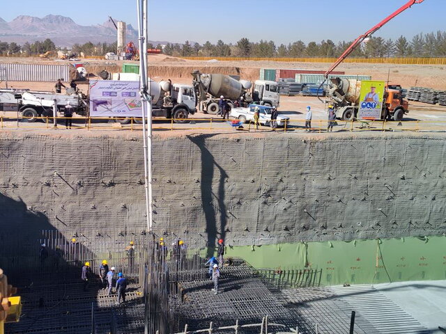 آغاز عملیات بتنریزی ساختمان اصلی راکتور تحقیقاتی ۱۰ مگاواتی اصفهان