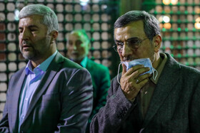 محمود احمدی‌نژاد در مراسم تجدید میثاق اعضای مجمع تشخیص مصلحت نظام با امام راحل