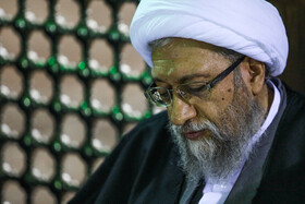 حجت‌الاسلام صادق لاریجانی در مراسم تجدید میثاق اعضای مجمع تشخیص مصلحت نظام با امام راحل