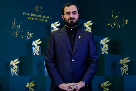 سیدمحمد هاشمی معاون حقوقی امور مجلس و استان‌های وزیرارشاد در حاشیه ششمین روز چهل و دومین جشنواره فیلم فجر