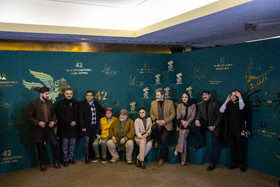 عوامل فیلم پروین در حاشیه ششمین روز چهل و دومین جشنواره فیلم فجر