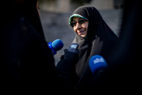 انسیه خزعلی، معاون رییس جمهور در امور زنان و خانواده در حاشیه جلسه هیات دولت - ۱۸ بهمن