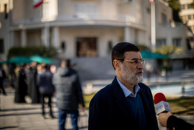 سید امیرحسین قاضی‌زاده هاشمی رئیس بنیاد شهید در حاشیه جلسه هیات دولت - ۱۸ بهمن