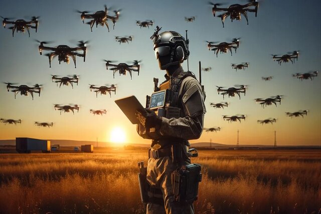 کنترل ۱۰۰ پهپاد به دست تنها یک نفر! کنترل ۱۰۰ پهپاد به دست تنها یک نفر!