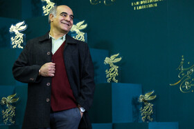 سیاوش چراغی‌پور بازیگر فیلم نوروز در حاشیه هشتمین روز چهل و دومین جشنواره فیلم فجر