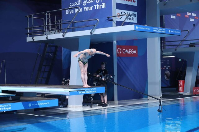 شیرجه اسطوره ۱۰۰ ساله ایرانی در مسابقات قهرمانی جهان+ عکس