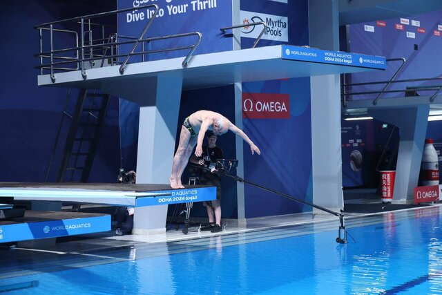 شیرجه اسطوره ۱۰۰ ساله ایرانی در مسابقات قهرمانی جهان+ عکس